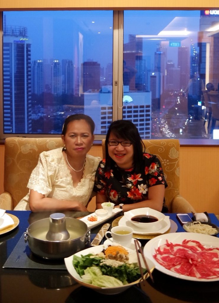 with Mom at Kahyangan Restaurant